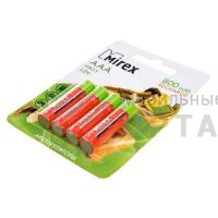Аккумулятор Ni-MH Mirex HR03 / AAA 800mAh 1,2V 4 шт (4/40/200), ecopack