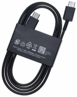 Кабель Samsung FAST CHARGING Type-С to Type-С Cable 3A (1.8m) (оригинал), черный, в коробке 