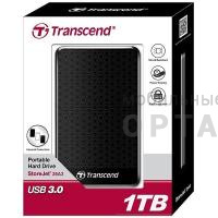 Жесткий диск HDD Transcend  1 TB  A3 Anti-Shock чёрный, 2.5", USB 3.0