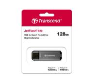 Флешка USB 128Gb Transcend JetFlash 920, USB 3.2, серый, темный