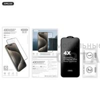 Защитное стекло 10-in-1 Supglass SG-01 4X Quadruple Strength Glass, для iPhone 15 Pro Защитное стекло 10-in-1 Supglass SG-01 4X Quadruple Strength Glass, для iPhone 15 Pro
