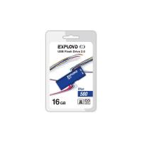 Флешка USB 16 Гб Exployd 580, USB2.0, пластик, синий