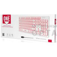 Клавиатура Smartbuy ONE 328 белая, с подсветкой, проводная, USB (1/20)