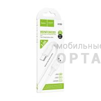 Кабель USB - Type-C HOCO X120, 1.0м, круглый, , пластик, 3.0А, цвет: белый упакован (1/420)