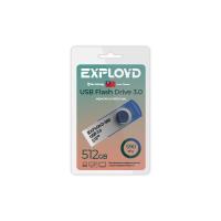 Флешка USB 512 Гб Exployd 590, USB3.0, пластик, синий