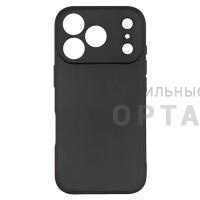 Чехол Soft-touch Black силиконовый в техпаке, iPhone 17 Pro Max