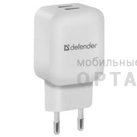 СЗУ блок питания Defender EPA-13, белый, 2xUSB, 5V/2.1А, пакет (1/200)