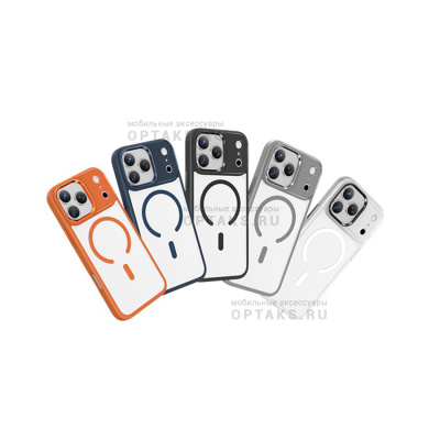 Чехол KEEPHONE ARMOR GRIP MAGSEFE CLEAR CASE для iPhone 17 Pro Max BLUE